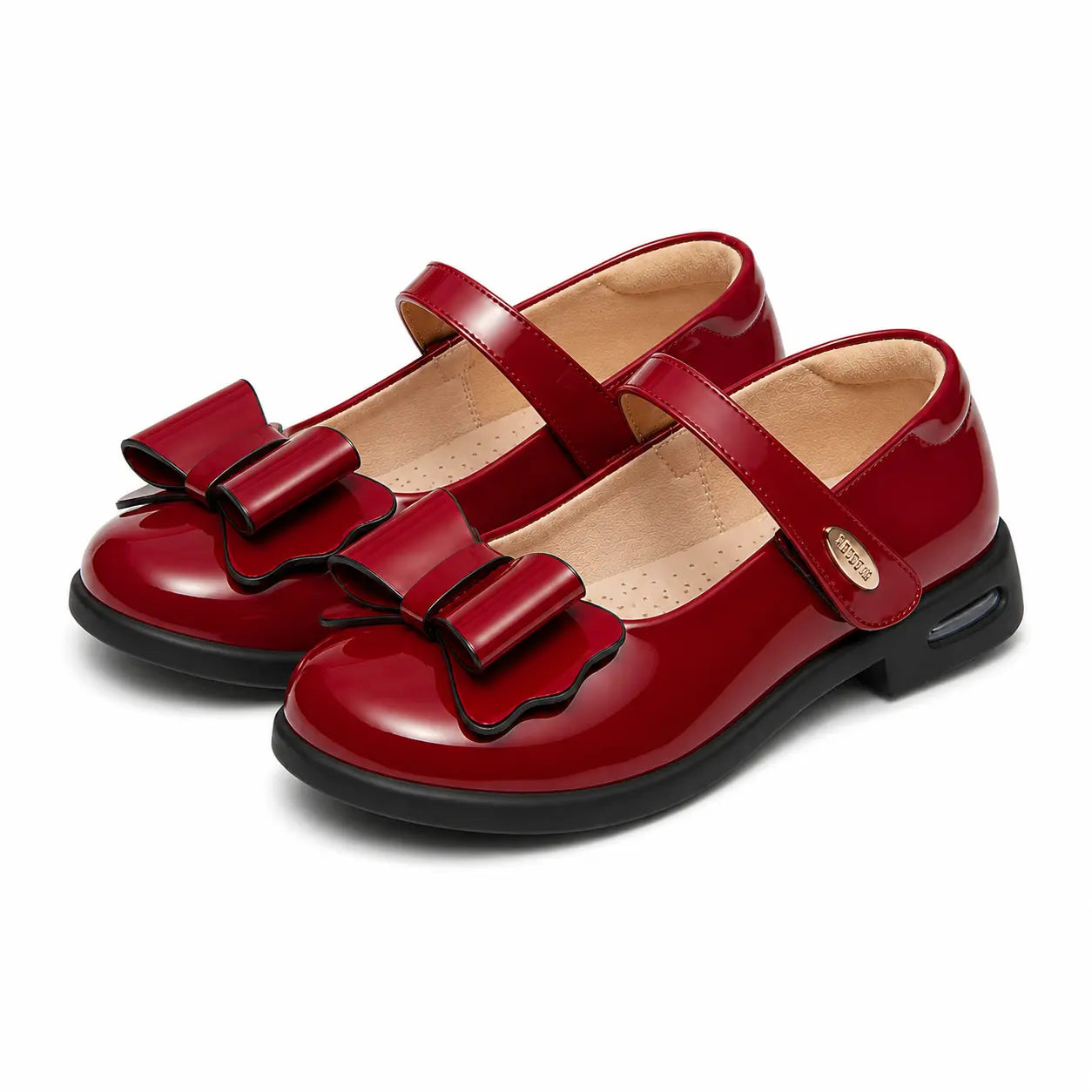 Glossy Bow Mary Janes