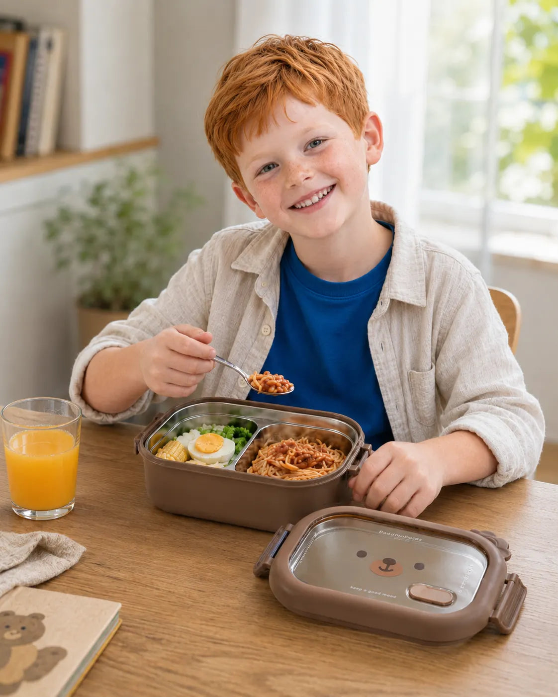 Bear Stainless Steel Lunch Box