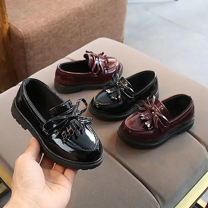 Bow Shine Loafers