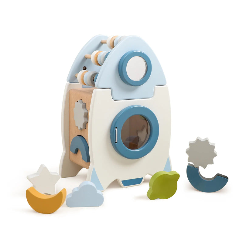 Wooden Rocket Learning Box