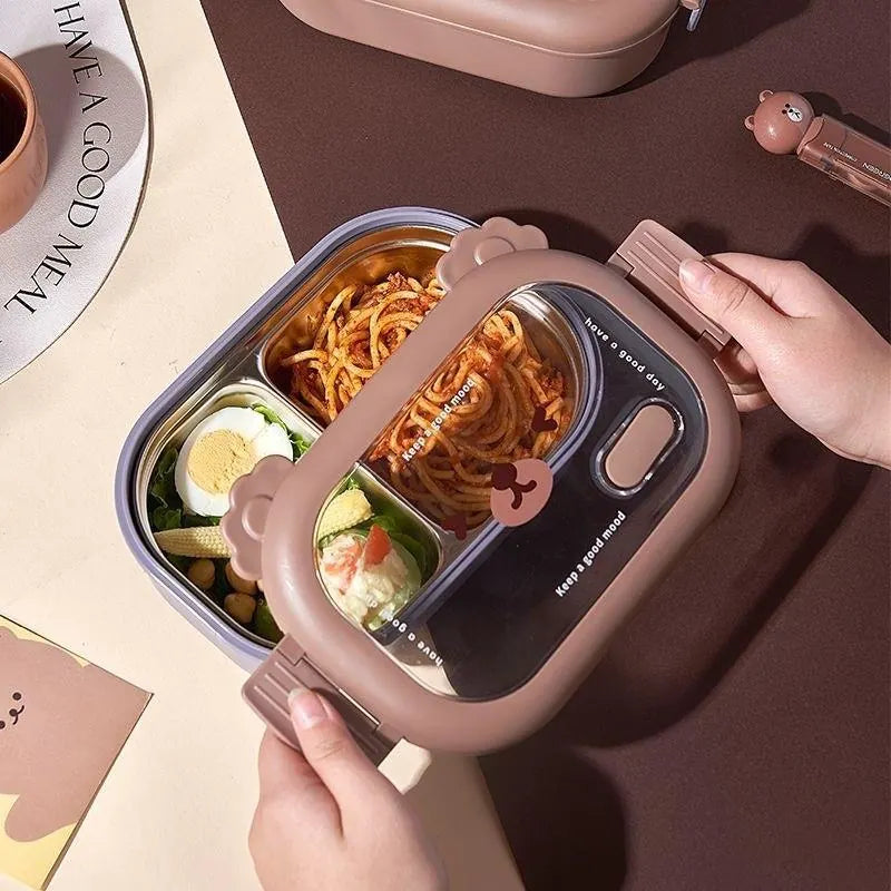 Bear Stainless Steel Lunch Box