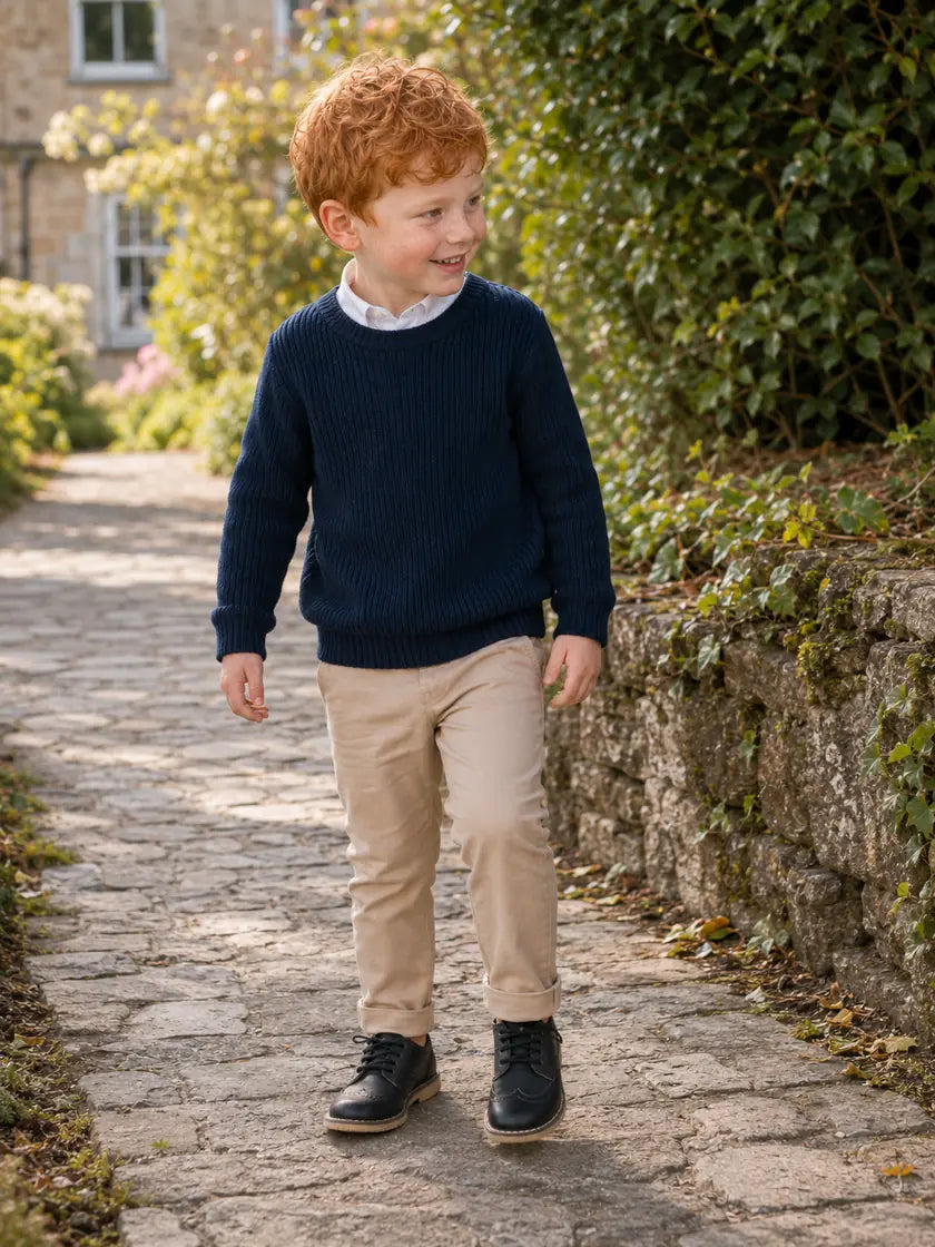 Kids Smart Oxford Brogue Shoes