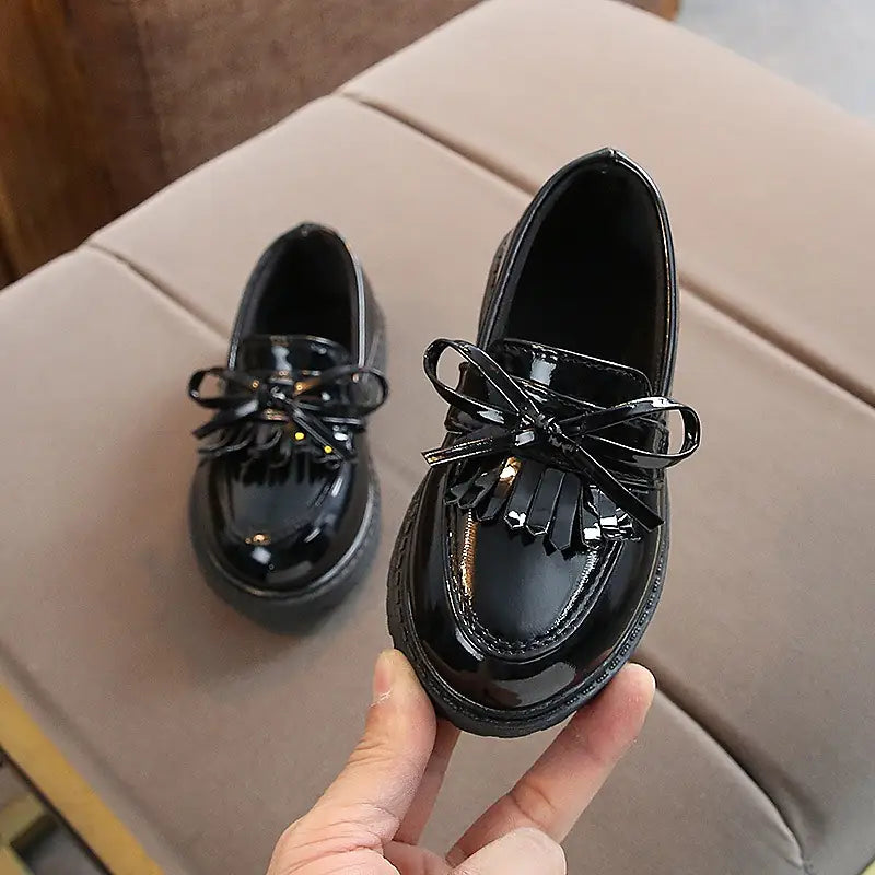 Bow Shine Loafers